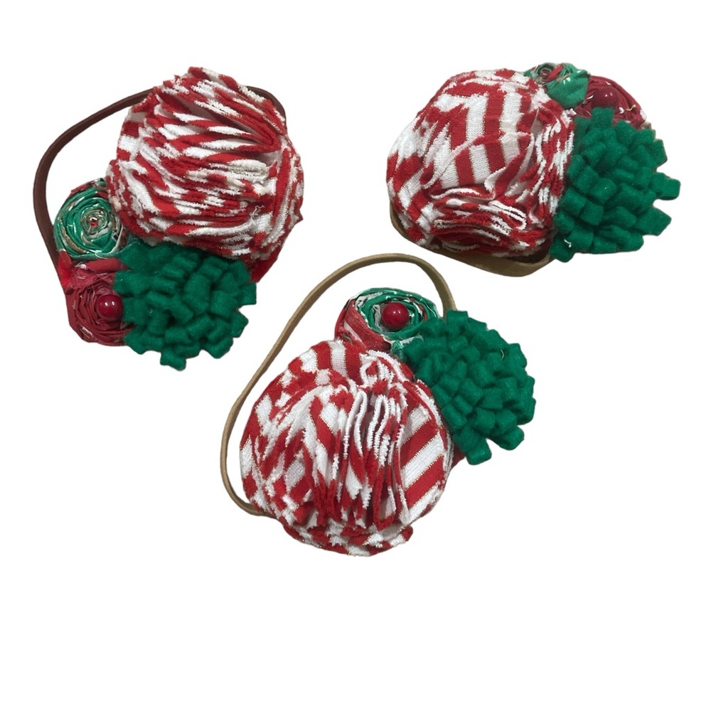 Oversized OOAK holiday flower headband hair bow headbands Fascinator
